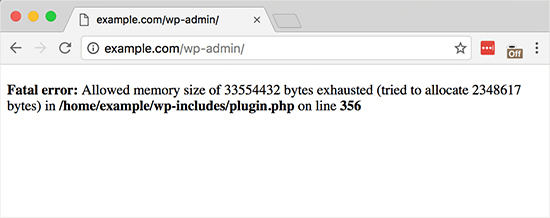 WordPress white screen of death